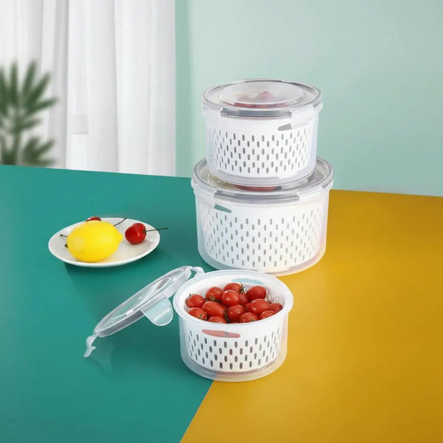 Stackable Fridge & Freezer Organiser Container – 3-in-1 Kitchen Storage & Organisation Food Storage Containers