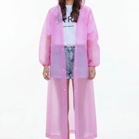 Adult Unisex Hooded Waterproof Poncho Raincoat Apparel & Outerwear Rain Coats