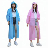 Adult Unisex Hooded Waterproof Poncho Raincoat Apparel & Outerwear Rain Coats