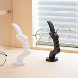 Human Face Eyeglass Stand – Bar Shape Glasses Holder Home Decor Eyewear Cases & Holders