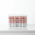 Egg Tray Storage Container with Lid – 34pc Kitchen Storage Food Container Covers