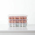 Egg Tray Storage Container with Lid – 34pc Kitchen Storage Food Container Covers