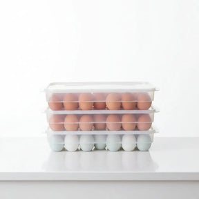 Egg Tray Storage Container with Lid – 34pc Kitchen Storage Food Container Covers