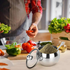 Stainless Steel Sugar Dish – Silver Kitchen & Dining Sugar Bowls
