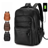 PU Leather USB Charging Backpack, Large Capacity Bags & Backpacks Laptop Backpacks