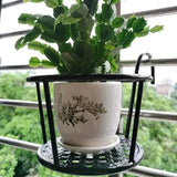 Metal Railing Flower Pot Holder Garden & Outdoor Plant Stands