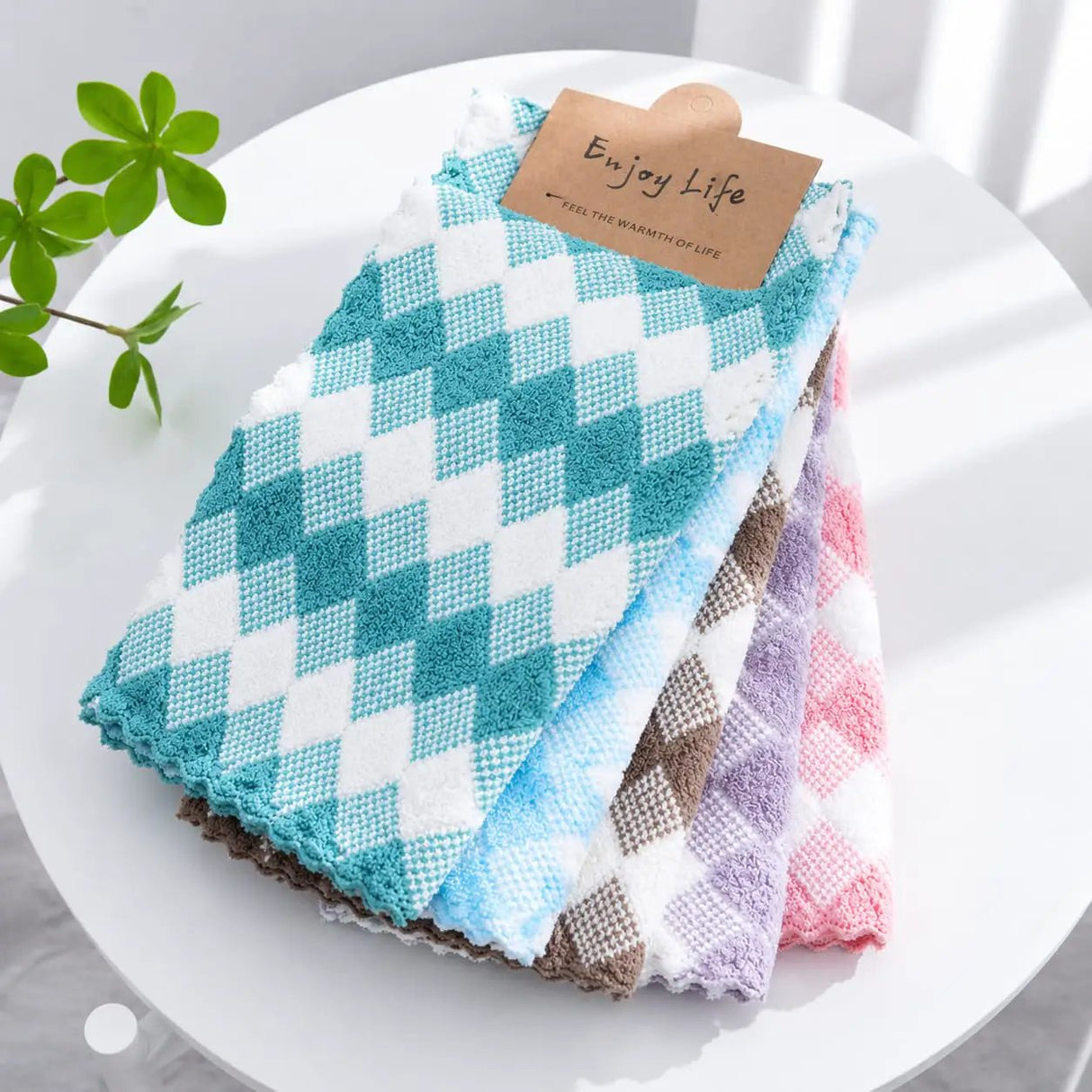 Coral Fleece Kitchen Towels – Set of 5 Kitchen Towels Kitchen Towels