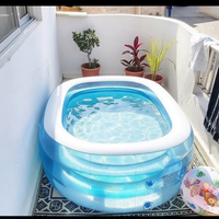 Kids Inflatable Whale Pool Kids Outdoor Play Water Play Equipment