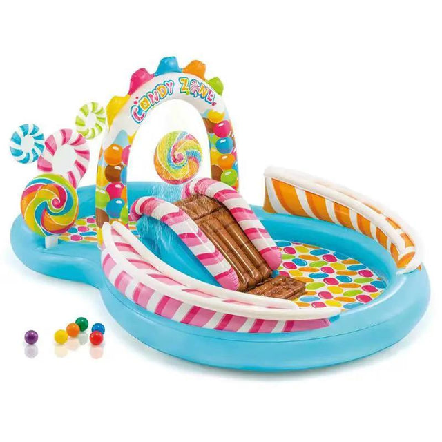 Candy Splash Fun Inflatable Play Pool Kids Outdoor Play Water Parks & Slides