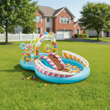 Candy Splash Fun Inflatable Play Pool Kids Outdoor Play Water Parks & Slides