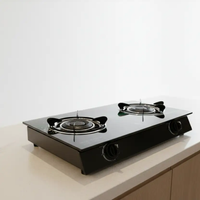 Nunix 2 Burner Infrared Glass Top Table Cooker Kitchen Appliances Portable Cooking Stoves
