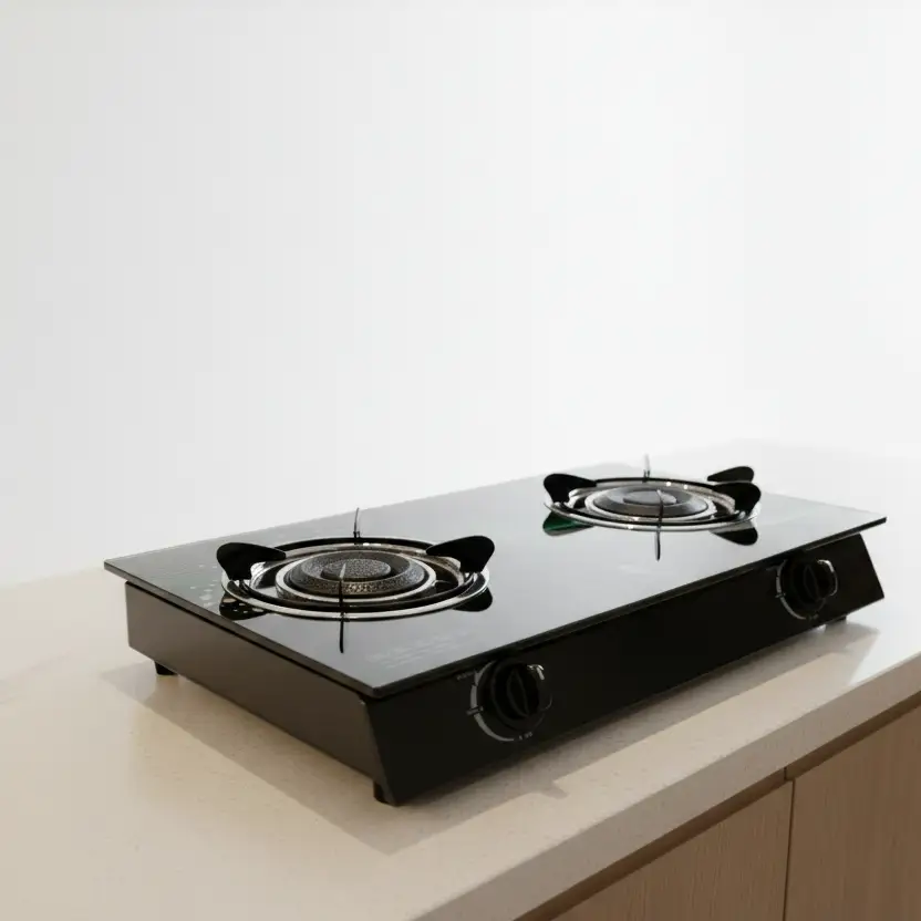 Nunix 2 Burner Infrared Glass Top Table Cooker Kitchen Appliances Portable Cooking Stoves