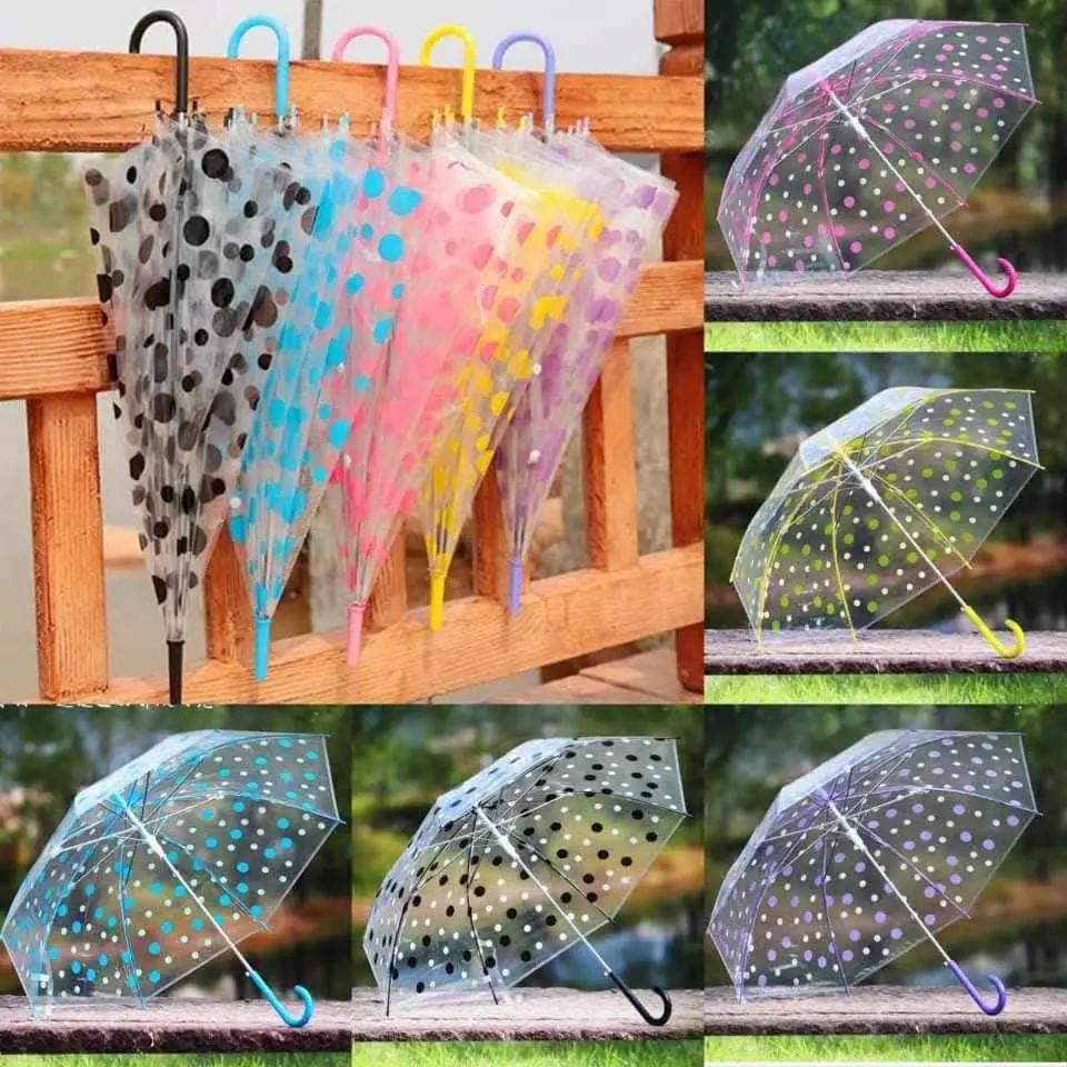 Transparent Polka Dot Umbrella Umbrellas & Rain Accessories Rain Umbrellas