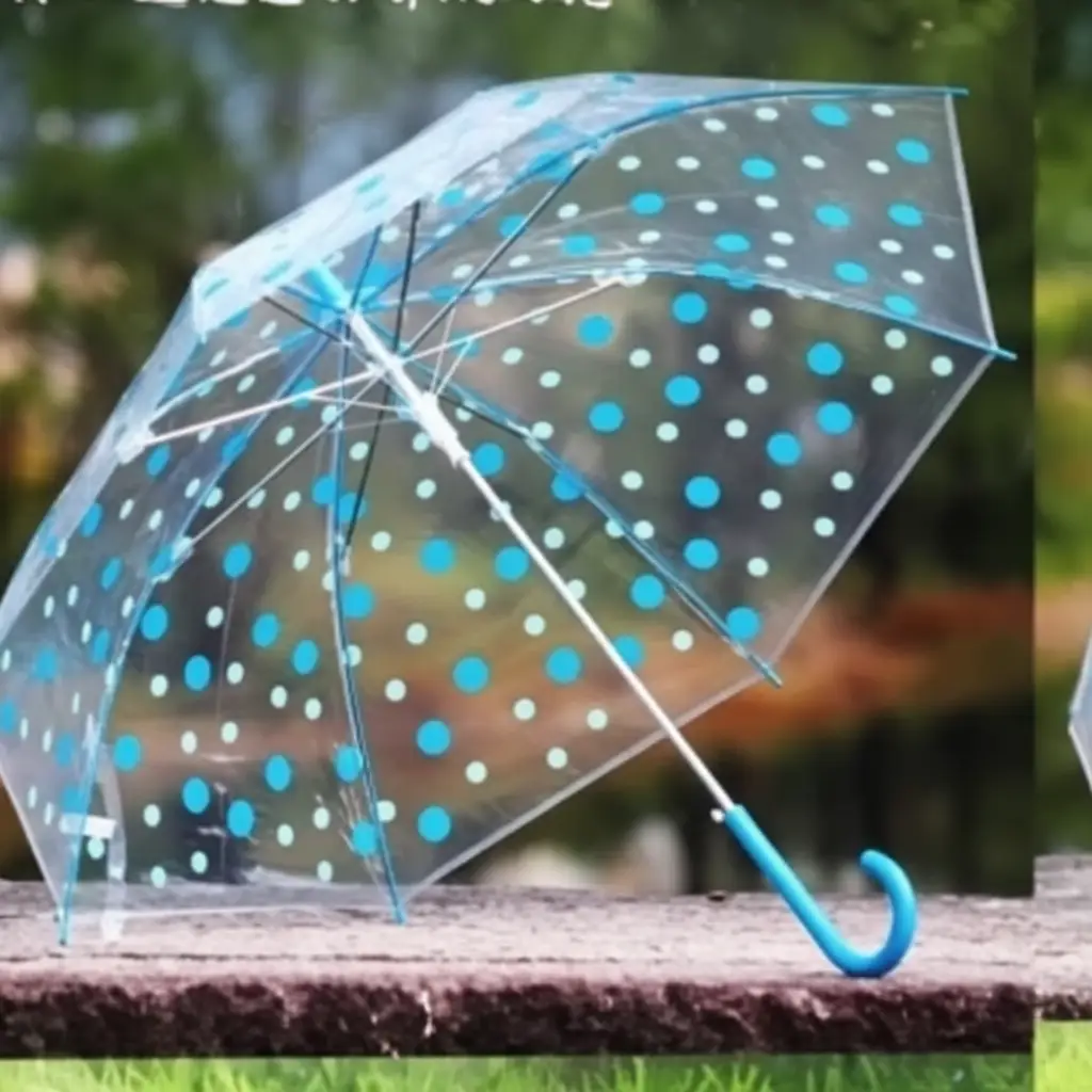 Transparent Polka Dot Umbrella Umbrellas & Rain Accessories Rain Umbrellas