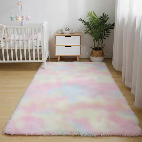 Bedside Fluffy Mat Rugs & Mats Rugs