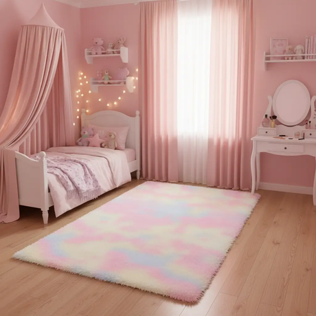 Bedside Fluffy Mat Rugs & Mats Rugs