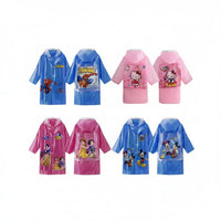 Cartoon Themed Kids Raincoat with Extendable Bag Space Kids Rainwear Rain Coats