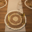 Modern Woven Rattan Placemats – Set of 6, 35cm Table Decor Placemats