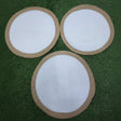Round Braided Table Mats – Set of 6, 38cm Table Decor Placemats