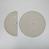 Round Braided Table Mats – Set of 6, 38cm Table Decor Placemats
