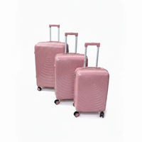 PP 3-in-1 Suitcase Set – Unbreakable Rubber, 28" Luggage & Travel Bags Suitcase Travel Sets