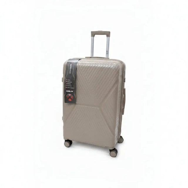 PP Rubber Suitcase – Large, 63cm Luggage & Travel Bags Checked Suitcases