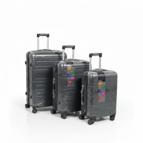 PP 3-in-1 Suitcase Set – Unbreakable Rubber, 27" Luggage & Travel Bags Suitcase Travel Sets