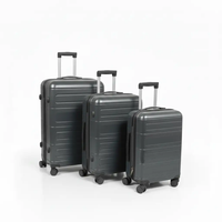 PP 3-in-1 Suitcase Set – Unbreakable Rubber, 27" Luggage & Travel Bags Suitcase Travel Sets