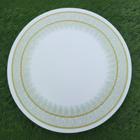 Round Faux Leather PVC Table Mats – Set of 6, 38cm Table Decor Placemats