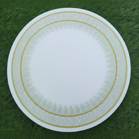 Round Faux Leather PVC Table Mats – Set of 6, 38cm Table Decor Placemats