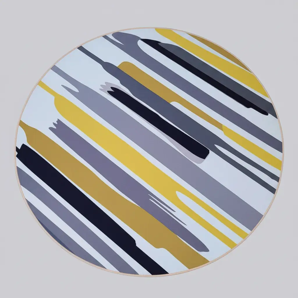 Modern Light Luxury Round Carpet, 80x80cm Rugs & Carpets Rugs