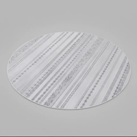 Modern Light Luxury Round Carpet, 80x80cm Rugs & Carpets Rugs