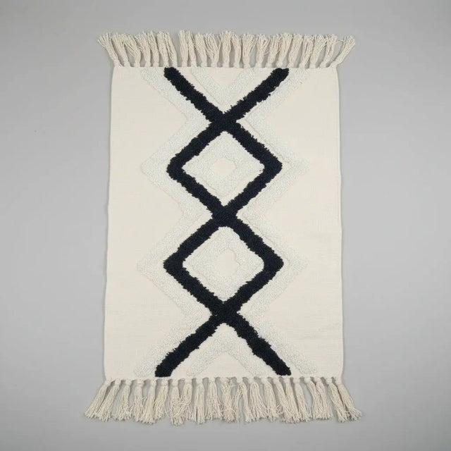Bohemian Nordic Bedroom Rug with Tassels Rugs & Mats Rugs