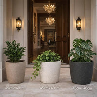 Premium Marble Coated Minimalist Flower Planter Planters & Pots Planters
