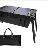 Portable Foldable Stainless Steel BBQ Charcoal Grill 50x30cm Outdoor & BBQ Outdoor Grills