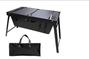 Portable Foldable Stainless Steel BBQ Charcoal Grill 50x30cm Outdoor & BBQ Outdoor Grills