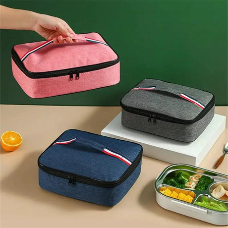 Large Square Oxford Insulated Lunch Bag Bags & Accessories Lunch Bags