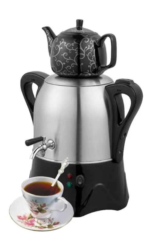 Premium Electric Samovar Tea Maker 1800W With Dual Chamber Design