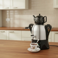 Premium Electric Samovar Tea Maker 1800W With Dual Chamber Design