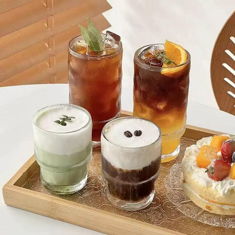 Vintage Iced Glasses Set of 6 Kitchen & Dining Tumblers