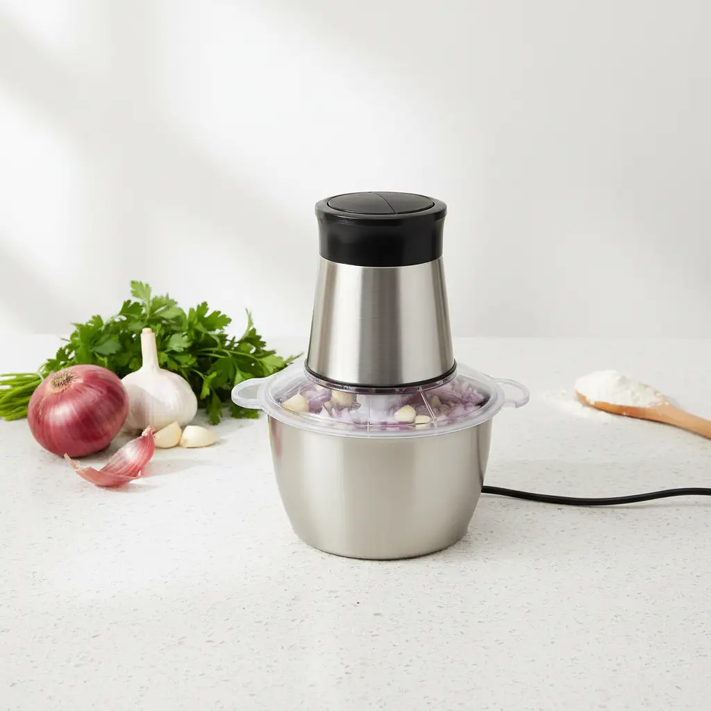 2L Stainless Steel Electric Food Chopper & Meat Mincer Kitchen Appliances Food Processors