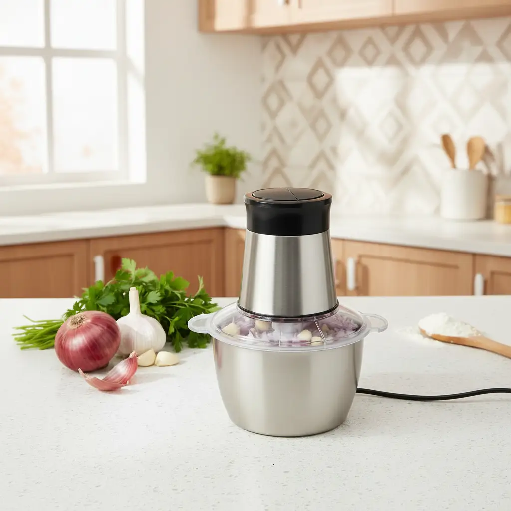 2L Stainless Steel Electric Food Chopper & Meat Mincer Kitchen Appliances Food Processors