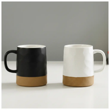 Retro Nordic Striped Matte Ceramic Coffee Mugs Kitchen Mugs