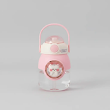 Children's Water Bottle with 3D Stickers & Straw Baby & Kids Water Bottles