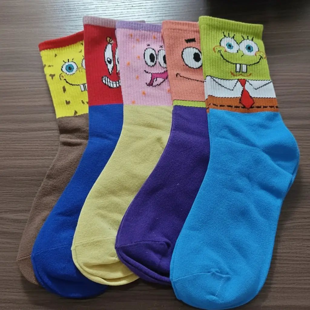 HYP SpongeBob SquarePants Men's Crew Socks Socks & Hosiery Crew Socks