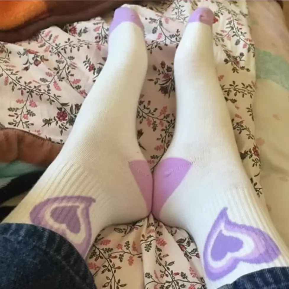 Colorful Heart Socks Socks & Hosiery Crew Socks