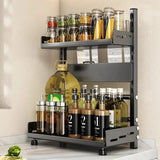 2-Tier Spice Rack Kitchen Storage Spice Organizers