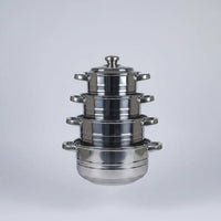 4-Piece Soup Pot Set Cookware Stock Pots