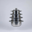 4-Piece Soup Pot Set Cookware Stock Pots