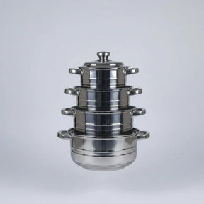 4-Piece Soup Pot Set Cookware Stock Pots